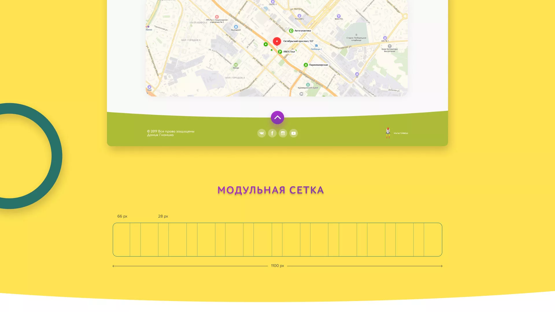 Разработка сайта детского активити-клуба «Домик гномика» в Зеленокумске
