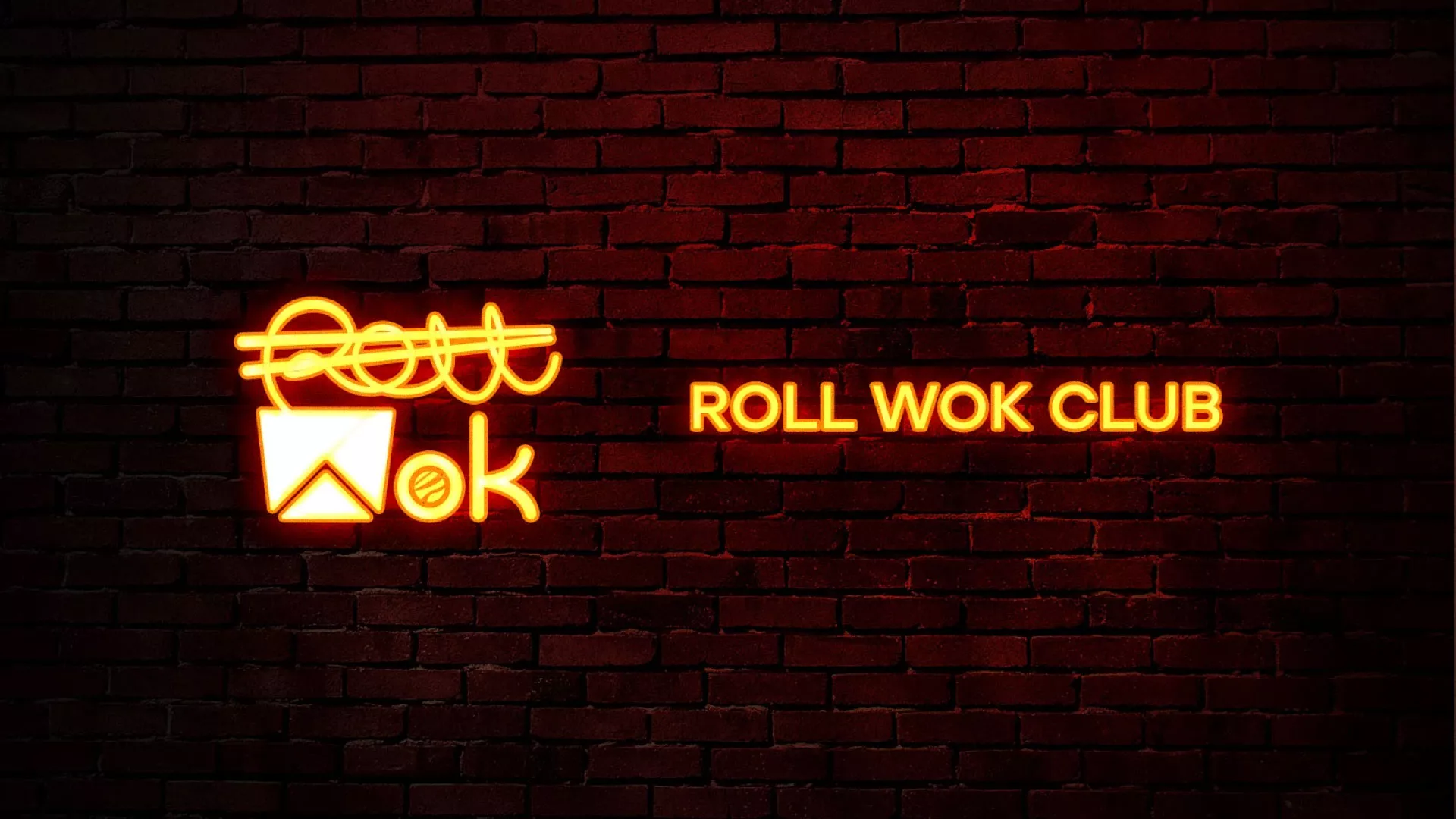Разработка интерьерной вывески суши-бара «Roll Wok Club» в Зеленокумске