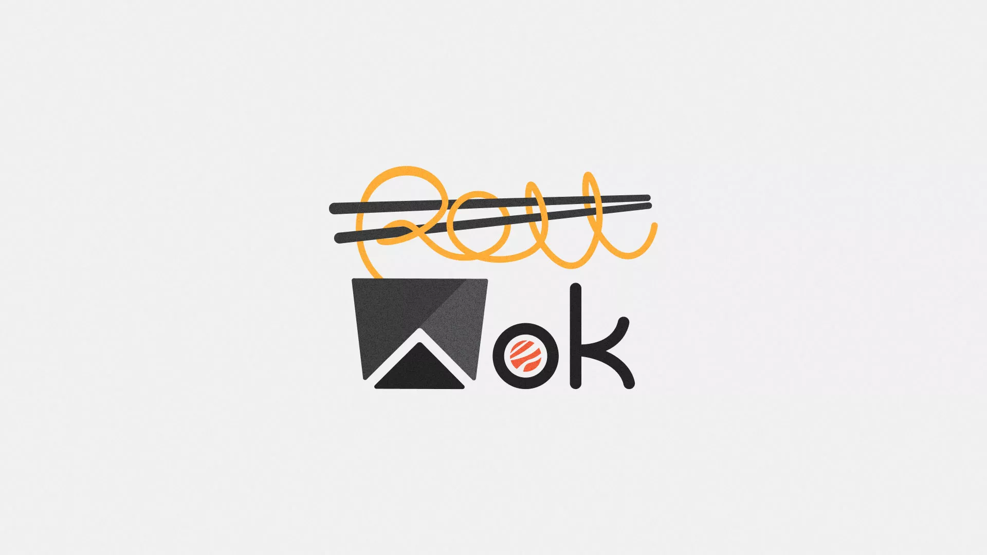 Разработка логотипа в Зеленокумске для суши-бара «Roll Wok Club»